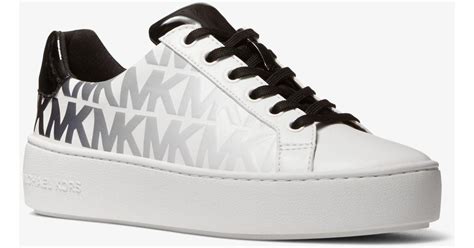 michael kors poppy leather|mike Kors poppy sneaker.